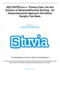 2022 RATED 100% CORRECT WITH OVER 80 CHAPTERS   Primary Care: Art and Science of Advanced Practice Nursing - An Interprofessional Approach 5th edition Dunphy Test Bank