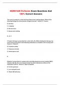 NURS1220 Perfusion Exam Questions And 100% Correct Answers