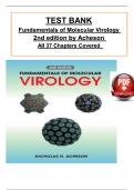 Fundamentals of Molecular Virology 2nd edition by Acheson - Test Bank, All 37 Chapters Covered, Verified Latest Edition