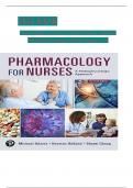 TEST BANK FOR ADAM’S PHARMACOLOGY FOR NURSES: A PATHOPHYSIOLOGIC APPROACH, |7TH EDITION | ALL CHAPTERS | UPDATED 2024