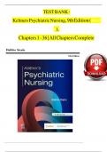 Test bank for psychiatric nursing by norman l keltne debbie steele edition 8th edition.