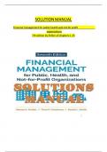 Solution manual for financial management for public health and not for profit organizations 7th edition by finkler all chapters 1 to 15 complete