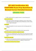 GFI ACE Certification ALL  CHAPTERS Exam Prep Questions &  Revised Correct Detailed Answers  GRADED PASS 