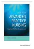 ADVANCED PRACTICE NURSING: ESSENTIALS FOR ROLE DEVELOPMENT 4TH EDITION JOEL – TEST BANK 9780803667051