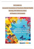 TEST BANK For  Varcarolis' Foundations of Psychiatric-Mental Health  Nursing, 9th Edition by Halter   all Chapters 1-36 Complete 