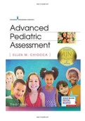 Test Bank for Advanced Pediatric Assessment, Third Edition / Edition 3