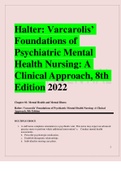 Halter: Varcarolis’ Foundations of Psychiatric Mental Health Nursing: A Clinical Approach, 8th Edition