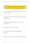 IUPUI Anatomy (Bio n261) Practice Questions Exam 1 (Chapters 1-5) with 100% Correct Answers | Verified | Latest Update 2024| Already Passed