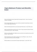 Cigna Medicare Product and Benefits Exam Questions and Answers