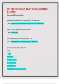 Final Exam )NR 565: NR 565 Final Exam:  Advanced Pharmacology: Guaranteed APlus Guide 