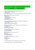 ACE GFI TEST QUESTIONS WITH ALL CORRECT ANSWERS 