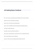 US Sailing Basic Keelboat Exam