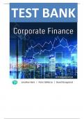 TEST BANK FOR Corporate Finance, 5th Canadian Edition by Jonathan Berk, Peter DeMarzo & David A. Stangeland |All Chapters Verified| Complete Guide A+