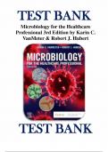 Test Bank For Microbiology for the Healthcare Professional, 3rd Edition By VanMeter and Hubert|9780323834797| All Chapters 1-25| LATEST