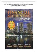 TEST BANK FOR FINANCIAL ACCOUNTING FOR MBAS 8TH EDITION BY EASTON