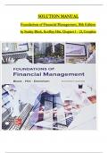 SOLUTION MANUAL For Foundations of Financial Management, 18th Edition by Stanley Block, Geoffrey Hirt, All Chapters 1 to 47 Complete, Verified Edition: ISBN 9781264097623