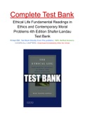 Ethical Life Fundamental Readings in Ethics and Contemporary Moral Problems 4th Edition Shafer-Landau Test Bank