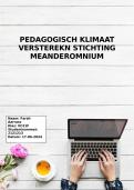  Verbetervoorstel (leerhuis) pedagogisch klimaat 