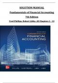 Solution Manual For Fundamentals of Financial Accounting, 7th Edition by Fred Phillips, Robert Libby, All Chapters 1 to 13 Complete, Verified Edition: ISBN 9781260771381