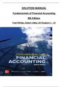 Solution Manual For Fundamentals of Financial Accounting, 7th Edition by Fred Phillips, Robert Libby, All Chapters 1 to 13 Complete, Verified Edition: ISBN 9781260771381