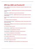 SPC bsc 2085 Lab Practical #1 Questions + Answers Graded A+