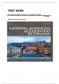 TEST BANK FOR Modern Advanced Accounting in Canada 9th Edition by Darrell Herauf & Murray Hilton |Questions and Answers| Complete Guide A+