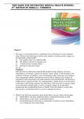 TEST BANK FOR Psychiatric Mental Health Nursing 8th edition by Shelia Videbeck ;All Chapters with Questions & Answers |9781975116378 | Complete Guide A+