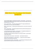 IMSA Work Zone Questions And Answers Graded A+.