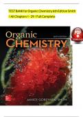 TEST BANK for Organic Chemistry 6th Edition Smith / All Chapters 1 - 29 / Full Complete