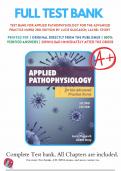 Test Bank For Applied Pathophysiology for the Advanced Practice Nurse 2nd Edition By by Lucie Dlugasch, Lachel Story||ISBN NO:10,1284255611||ISBN NO:13,978-1284255614||All Chapters||Complete Guide A+.