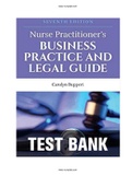Nurse Practitioner’s Business Practice and Legal Guide 7th Edition Buppert Test Bank