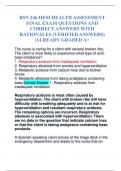 BSN 246 HESI HEALTH ASSESSMENT FINAL EXAM QUESTIONS AND CORRECT ANSWERS WITH RATIONALES (VERIFIED ANSWERS) |ALREADY GRADED A+