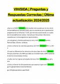 VIH/SIDA | Preguntas y Respuestas Correctas | Última actualización 2024/2025