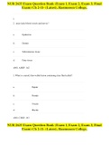 NUR 2633 Exam Question Bank (Exam 1, Exam 2, Exam 3, Final Exam) Ch 2-11- (Latest), Rasmussen College,