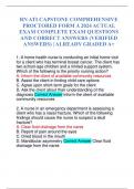 RN ATI CAPSTONE COMPREHENSIVE PROCTORED FORM A 2024 ACTUAL EXAM COMPLETE EXAM QUESTIONS AND CORRECT ANSWERS (VERIFIED ANSWERS) | ALREADY GRADED A+