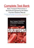 Basic Transport Phenomena in Biomedical Engineering 4th Edition Fournier Solutions Manual