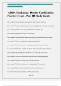 ADDA Mechanical Drafter Certification Practice Exam - Part III Study Guide