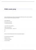 FHEA Exam Prep Questions and Answers