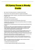 CCJ3024 Exam 2 Study Guide