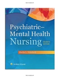 Psychiatric Mental Health Nursing 7th Edition Videbeck Test Bank