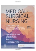 Test Bank Medical Surgical Nursing 10th Edition Ignatavicius Workman (NOT TEXTBOOK)s