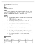 Freezing Point Depression Lab Report