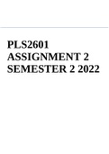 PLS2601 ASSIGNMENT 2 SEMESTER 2 2022