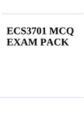 ECS3701 MCQ EXAM PACK 2022.