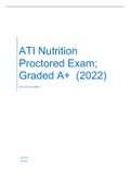 ATI Nutrition Proctored Exam; Graded A+ (2022)