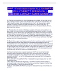 AHIP - Final examination ALL ANSWERS 100% CORRECT SPRING FALL- 2022/2023 LATEAST RATED GRADE A+