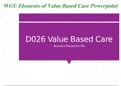 WGU Elements of Value Based Care Powerpoint