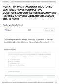 NGN ATI RN PHARMACOLOGY PROCTORED EXAM 2024 NEWEST COMPLETE 90 QUESTIONS AND CORRECT DETILED ANSWERS (VERIFIED ANSWERS) |ALREADY GRADED A+|| BRAND NEW!!