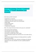 CALP Knowledge Checks Combined Course 1-7 Exam Questions and Answers