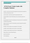 AT116 Exam 2 Study Guide with Complete Solutions